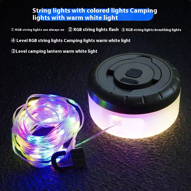 Outdoor String Lights – Warm Patio & Camping Lights