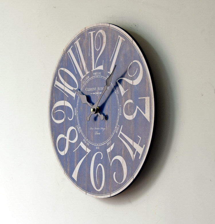 Decorative Vintage Wall Clock with Elephant and Owl Design