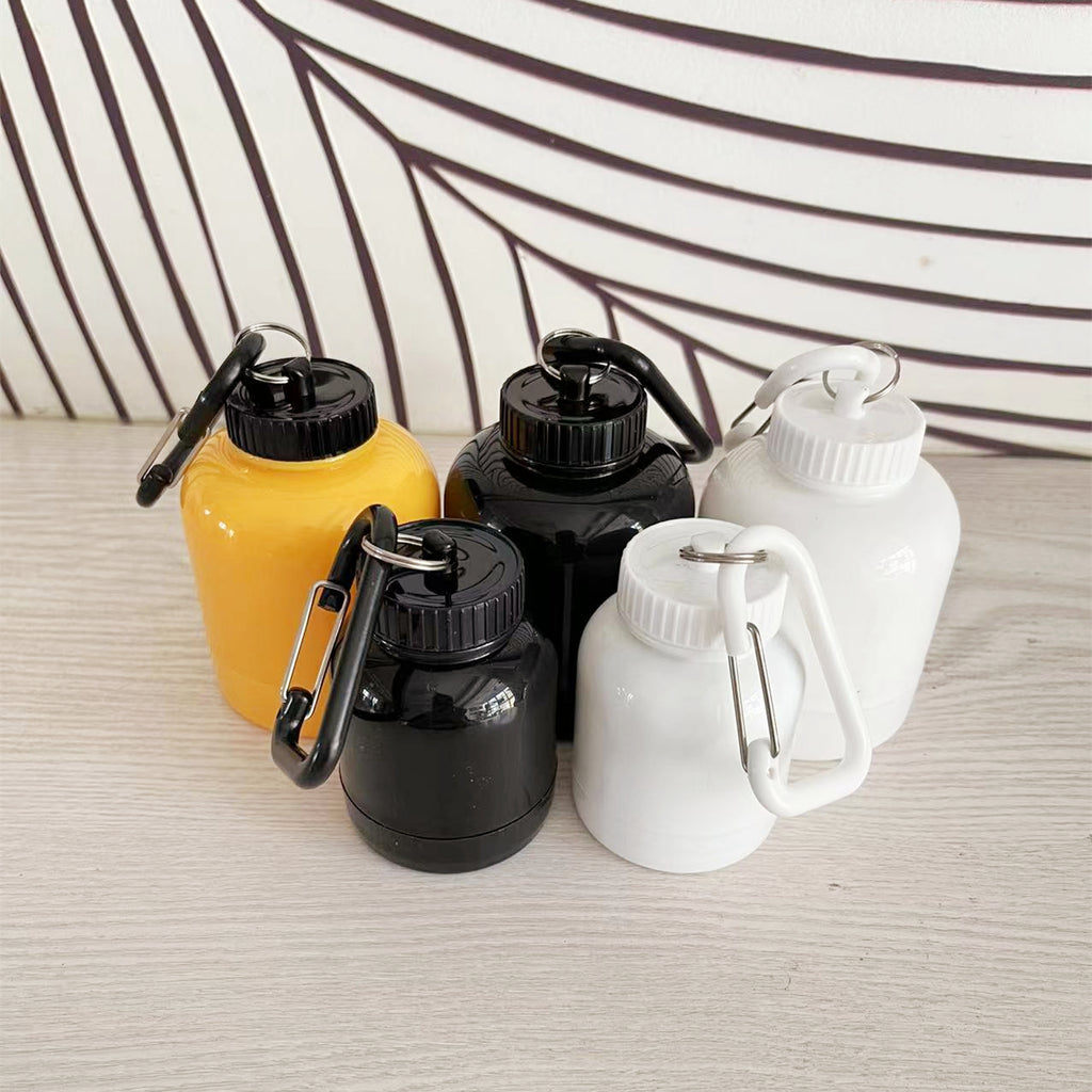 Portable Protein Powder Funnel Bottle – 100ml Keychain Supplement Container