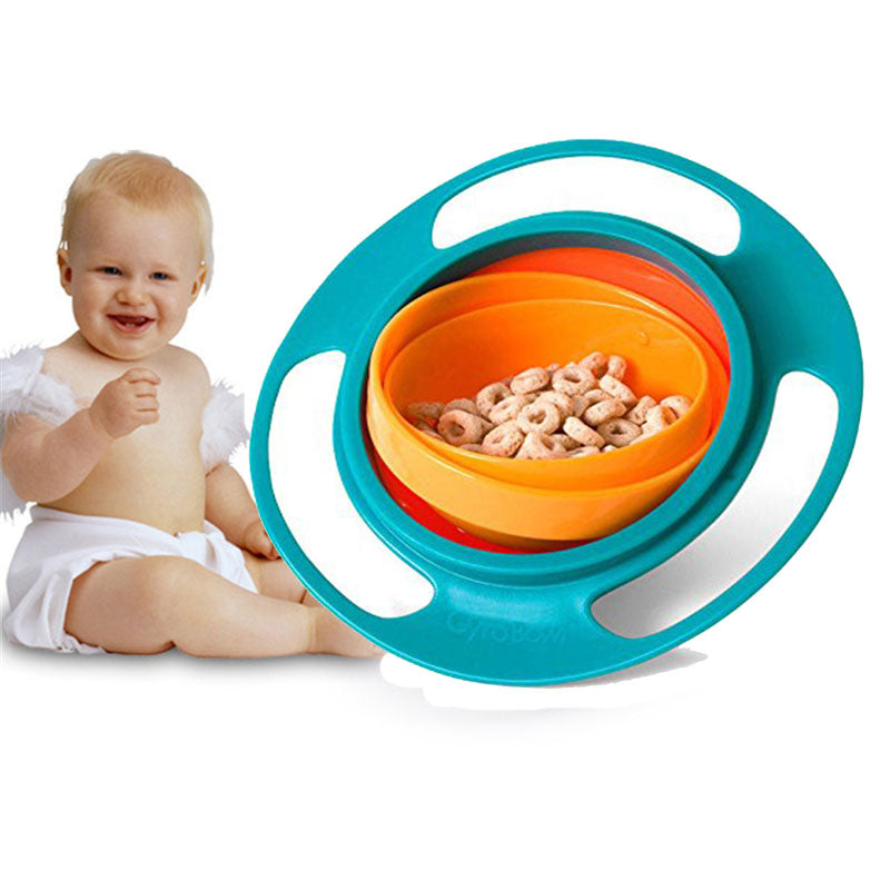 360° Gyro Bowl – Spill-Proof Toddler Snack &amp; Feeding Bowl