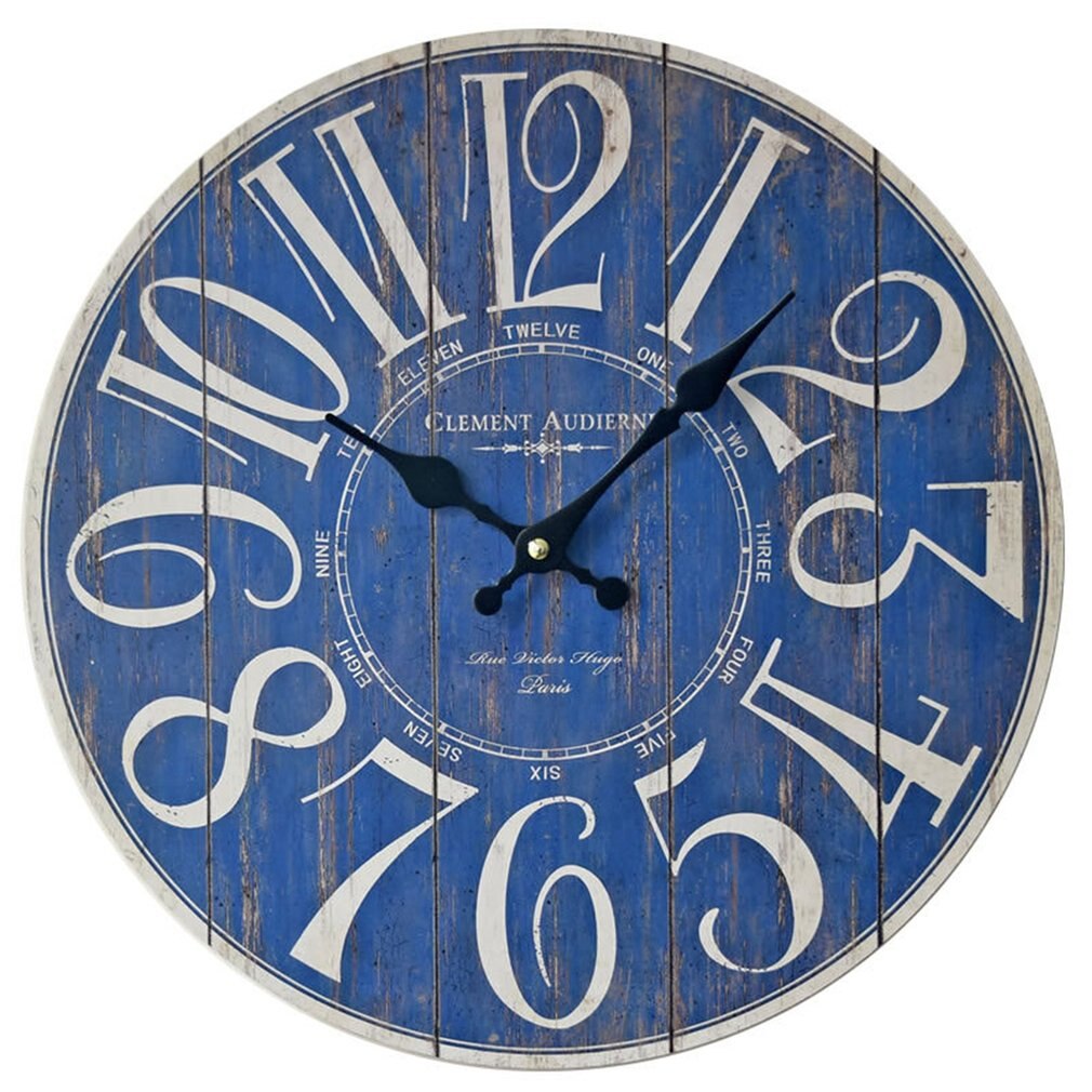 Decorative Vintage Wall Clock with Elephant and Owl Design