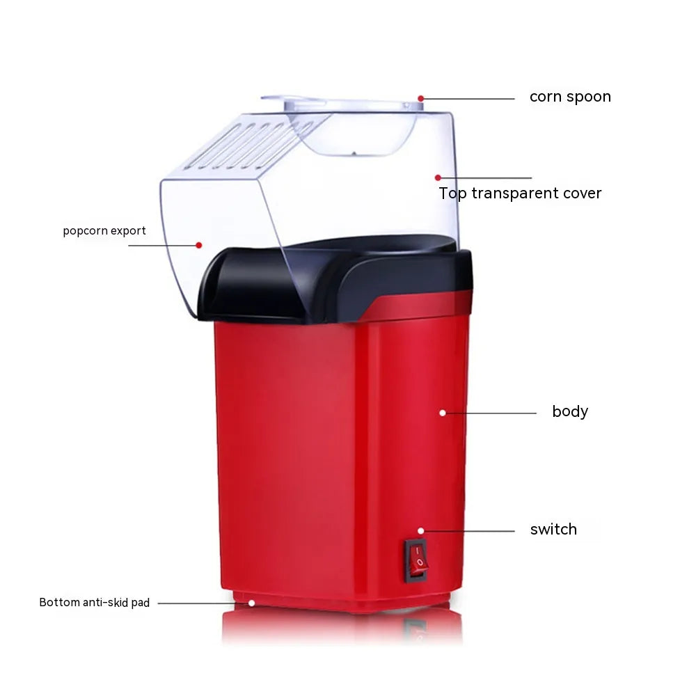 Electric Hot Air Popcorn Maker – 1200W Popcorn Machine