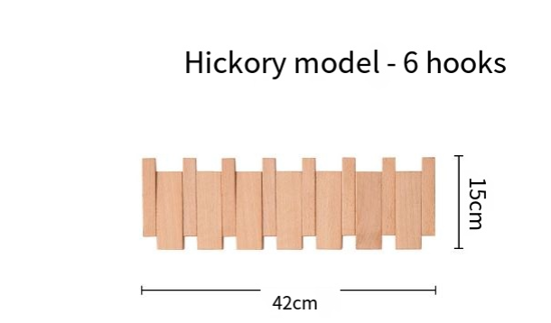 Piano Key Coat Rack – Wooden Wall-Mounted Hook Organizer