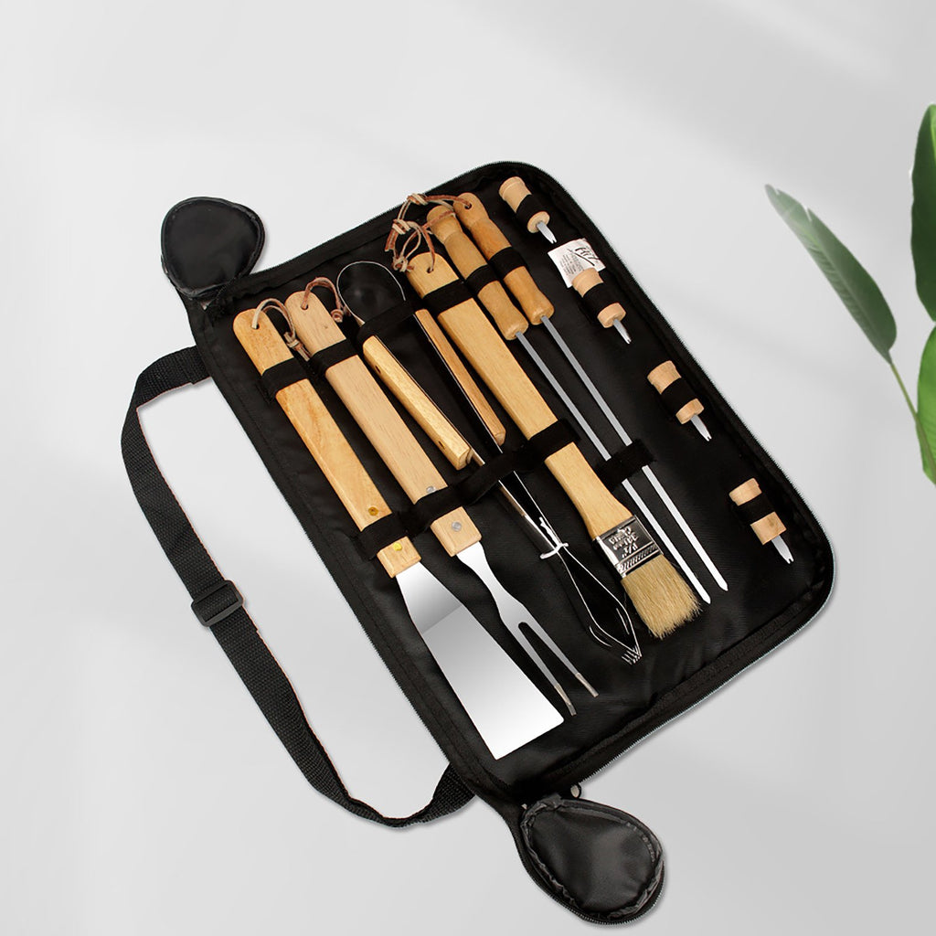 Portable BBQ Tool Set – Stainless Steel Grilling Accessories Kit