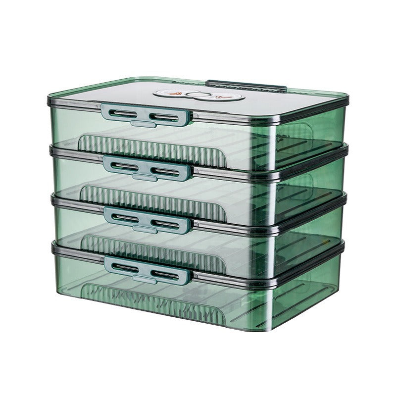 Multi-Layer Dumpling Storage Box – Airtight Freezer Food Container