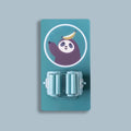 Strong Adhesive Mop Holder with Cartoon Design Hooks