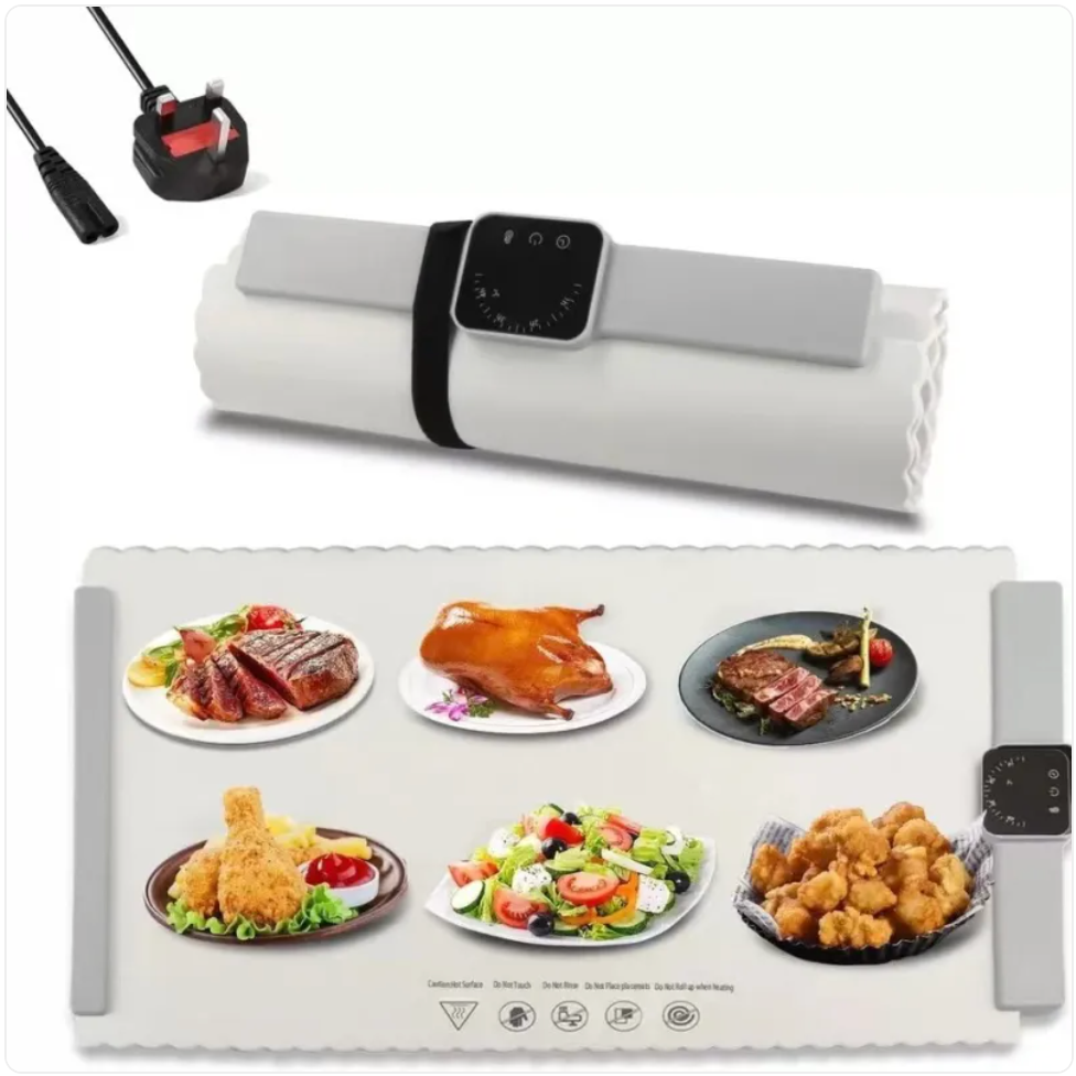 Foldable Food Warming Tray – Electric Heated Dining Board