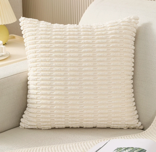 Plush Geometric Pillow Covers – Soft Decorative Cushion Covers