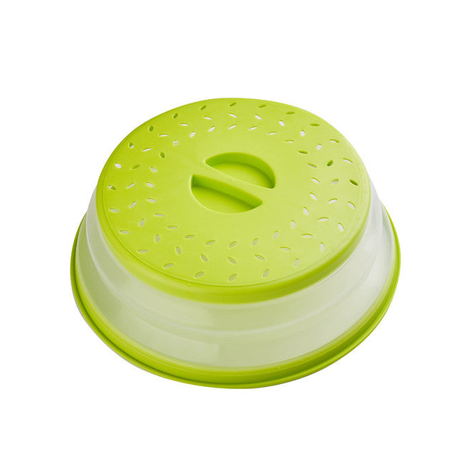Foldable Microwave Splash Guard – Collapsible Food Cover