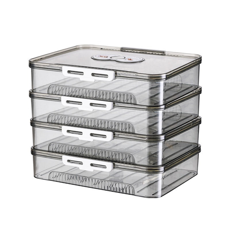 Multi-Layer Dumpling Storage Box – Airtight Freezer Food Container