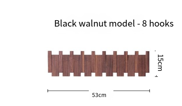 Piano Key Coat Rack – Wooden Wall-Mounted Hook Organizer