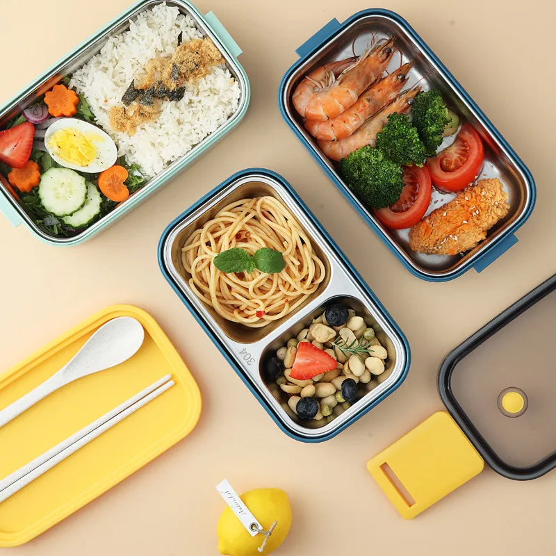 Stainless Steel Lunch Box – Single/Double Layer Meal Container