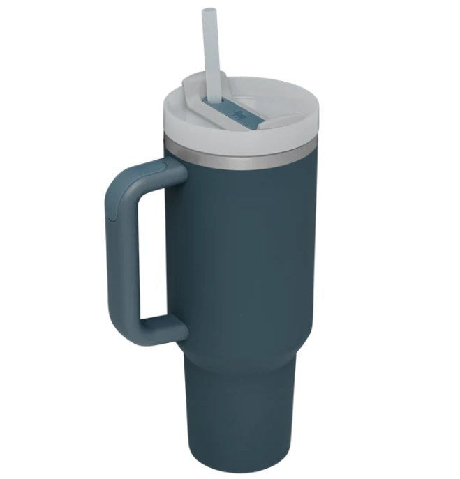 Stainless Steel Insulated Tumbler with Handle & Straw