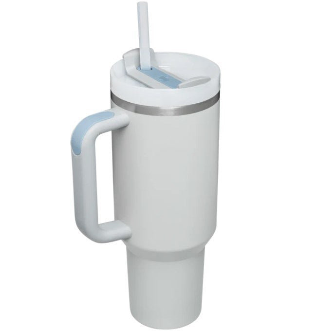 Stainless Steel Insulated Tumbler with Handle & Straw