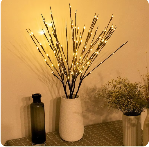 Nordic LED Twig Tree Lights – Battery-Powered Decorative Table Lamp