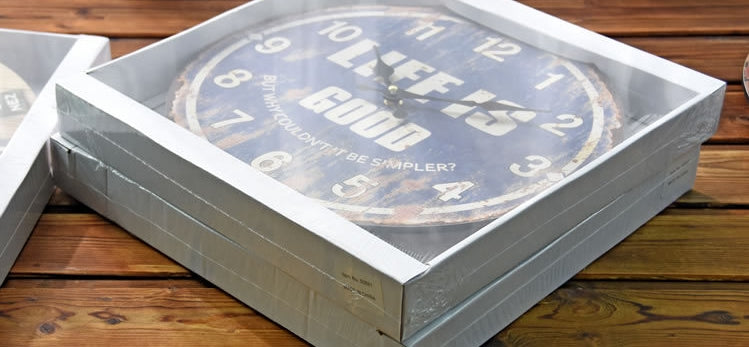 Decorative Vintage Wall Clock with Elephant and Owl Design