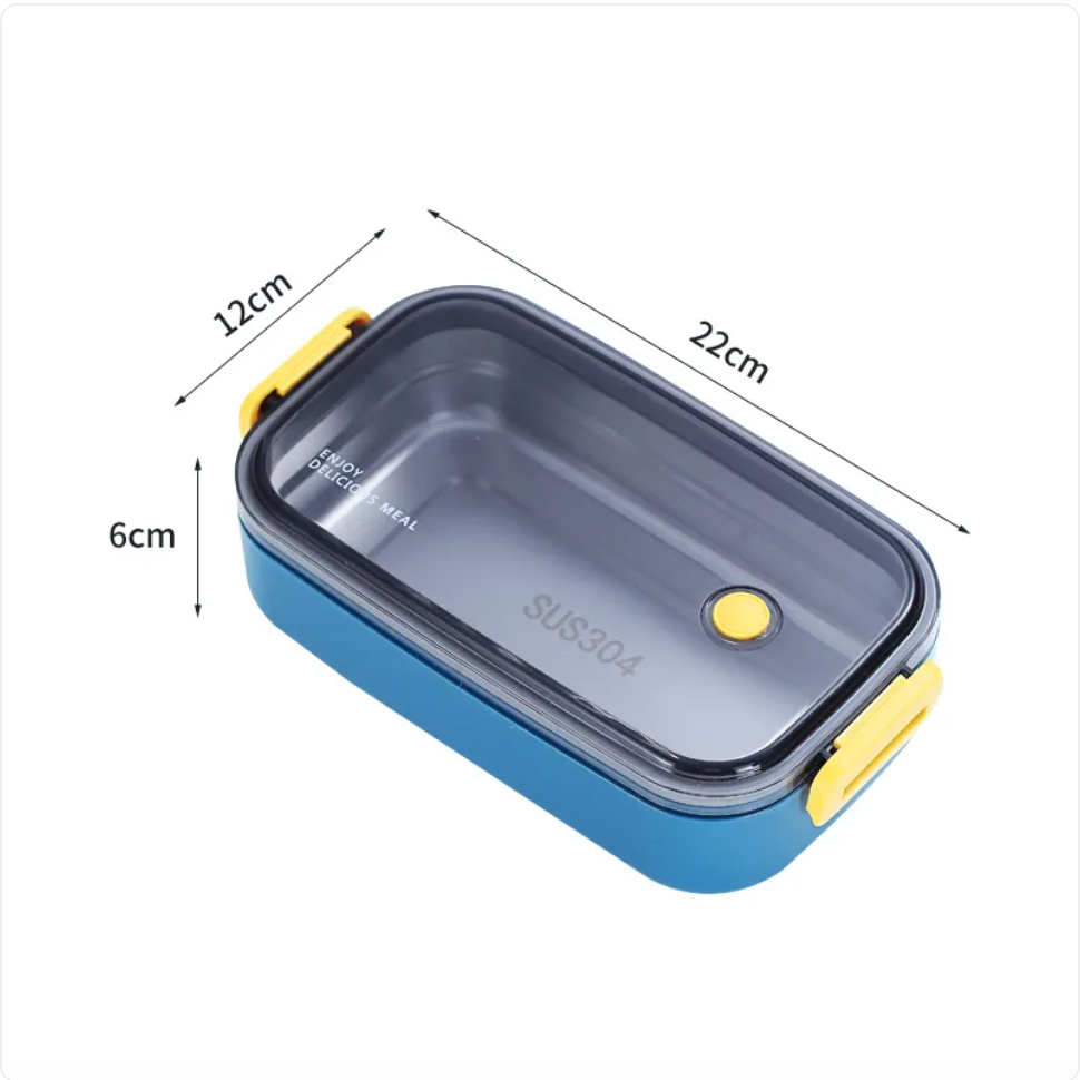 Stainless Steel Lunch Box – Single/Double Layer Meal Container