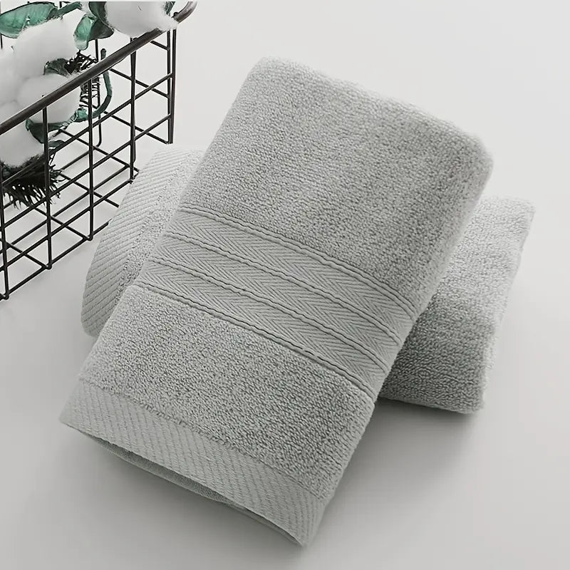 1 Cotton Absorbent Towel, Soft and Breathable, 4 Colors