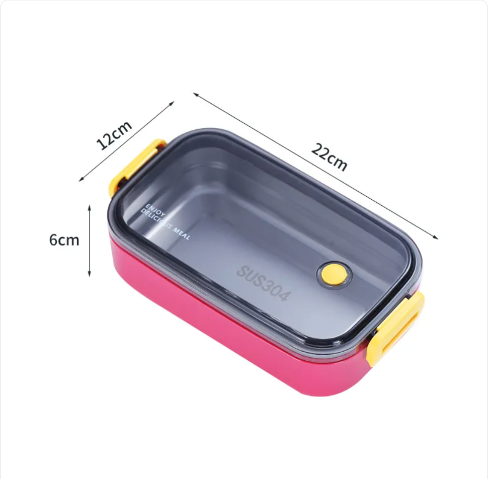 Stainless Steel Lunch Box – Single/Double Layer Meal Container