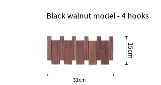 Piano Key Coat Rack – Wooden Wall-Mounted Hook Organizer