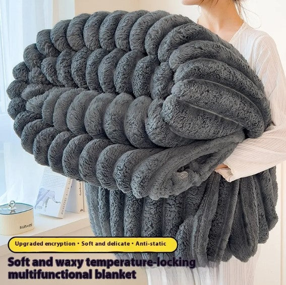 Luxury Velvet Blanket – Ultra Soft Lightweight All-Season Throw Blanket