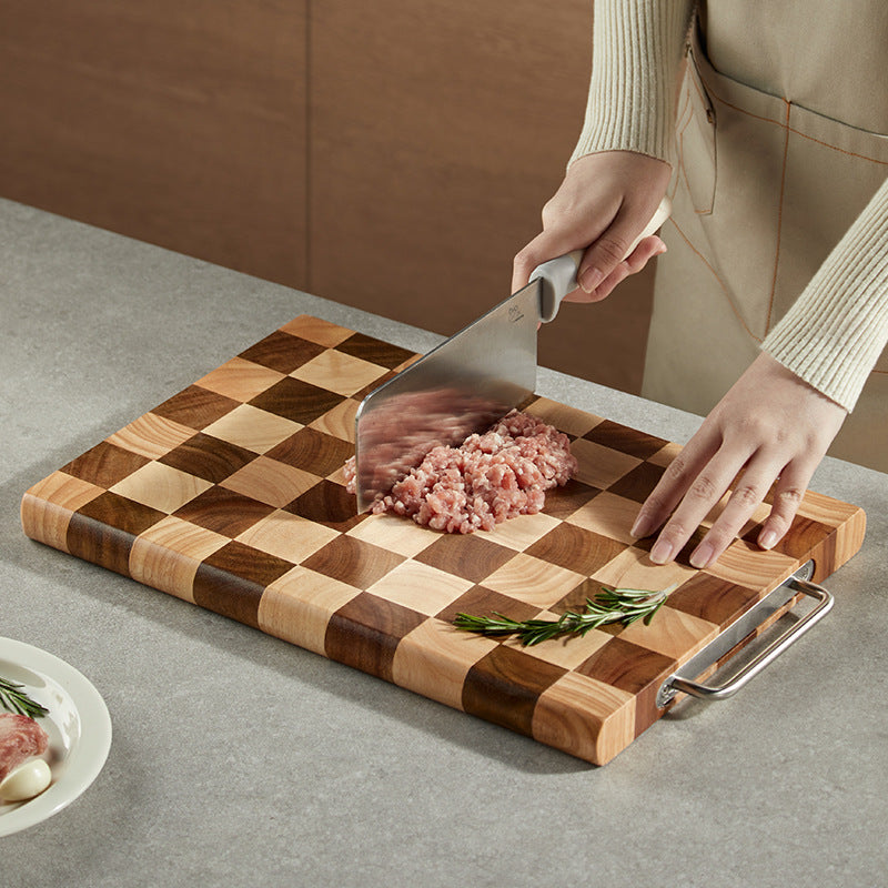 Mango Acacia Wooden Chopping Board – Durable Natural Wood Cutting Board for Kitchen