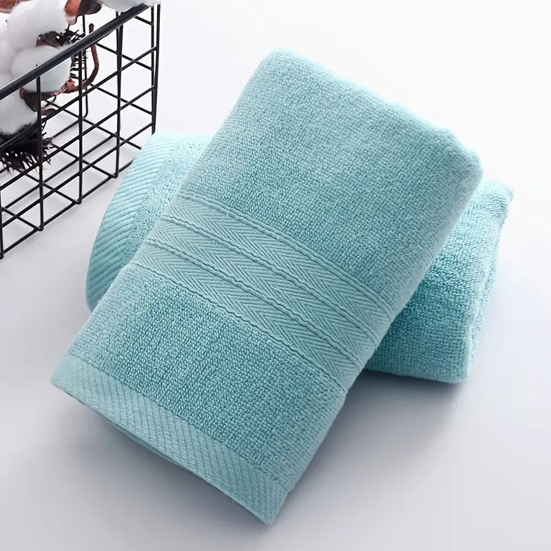 1 Cotton Absorbent Towel, Soft and Breathable, 4 Colors