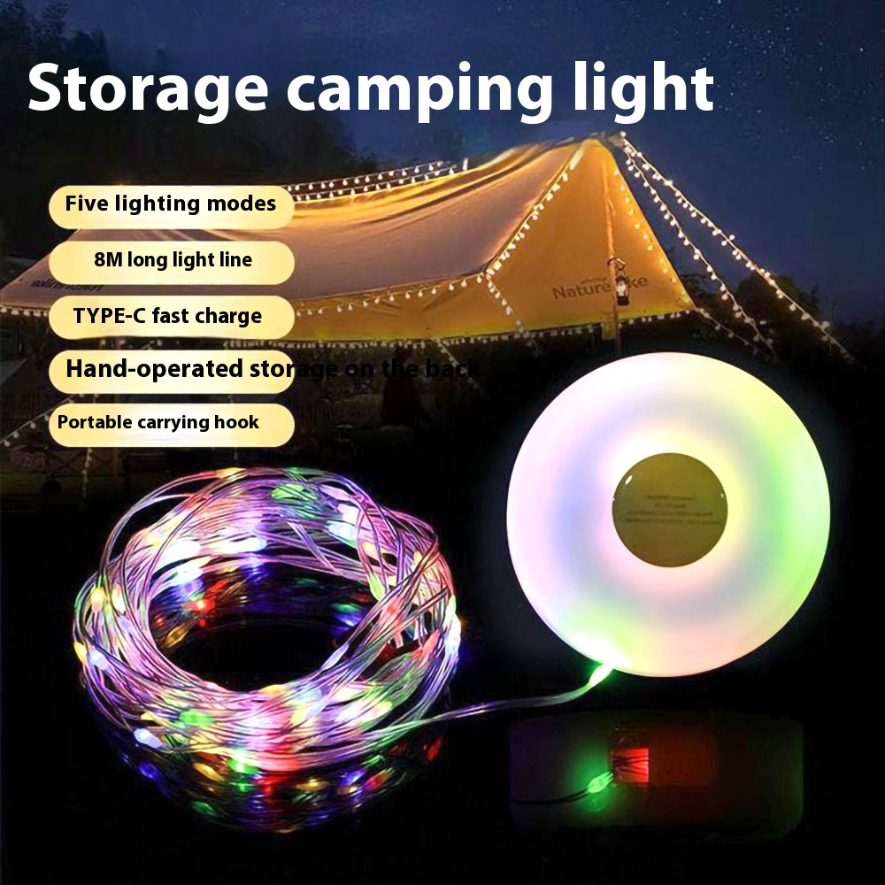 Outdoor String Lights – Warm Patio & Camping Lights