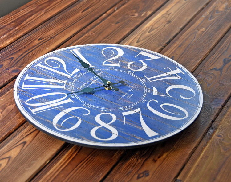Decorative Vintage Wall Clock with Elephant and Owl Design