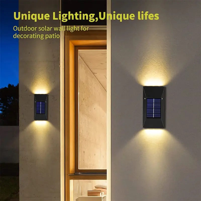 Solar Outdoor Wall Lights – Waterproof LED Garden Lights