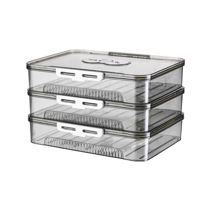 Multi-Layer Dumpling Storage Box – Airtight Freezer Food Container