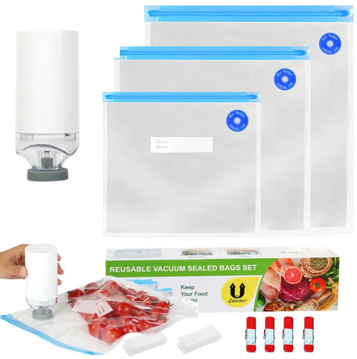 Reusable Food Vacuum Seal Bags – Airtight Storage for Fresh Food