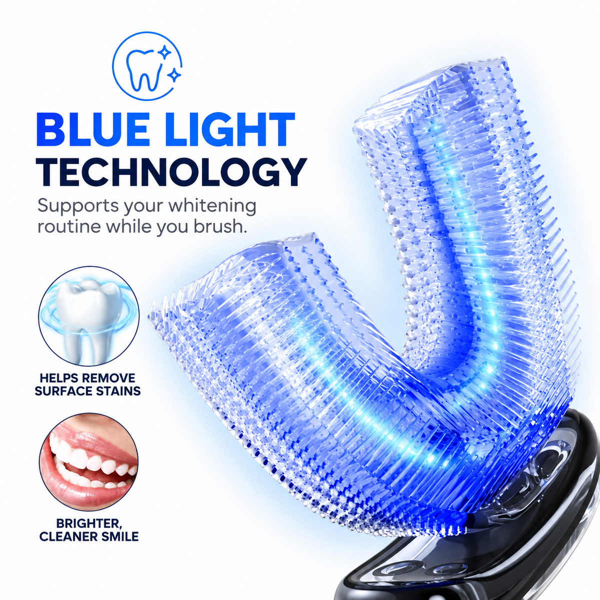 U-Shaped Ultrasonic Electric Toothbrush