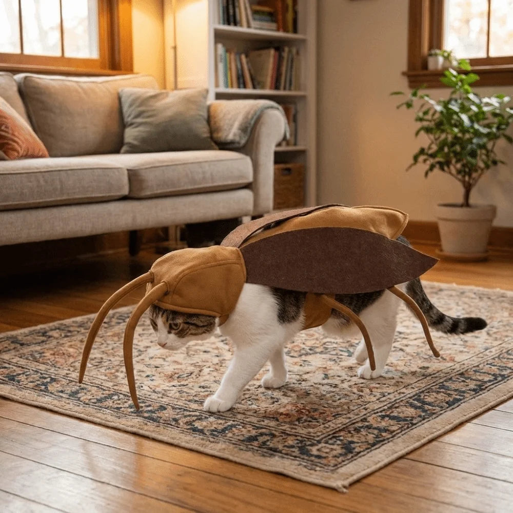 Realistic Cockroach Pet Costume – Funny Cat & Dog Cosplay Outfit