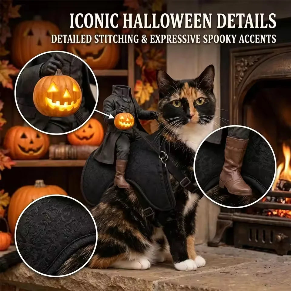 Headless Horseman Pet Costume – Halloween Cat & Small Dog Outfit