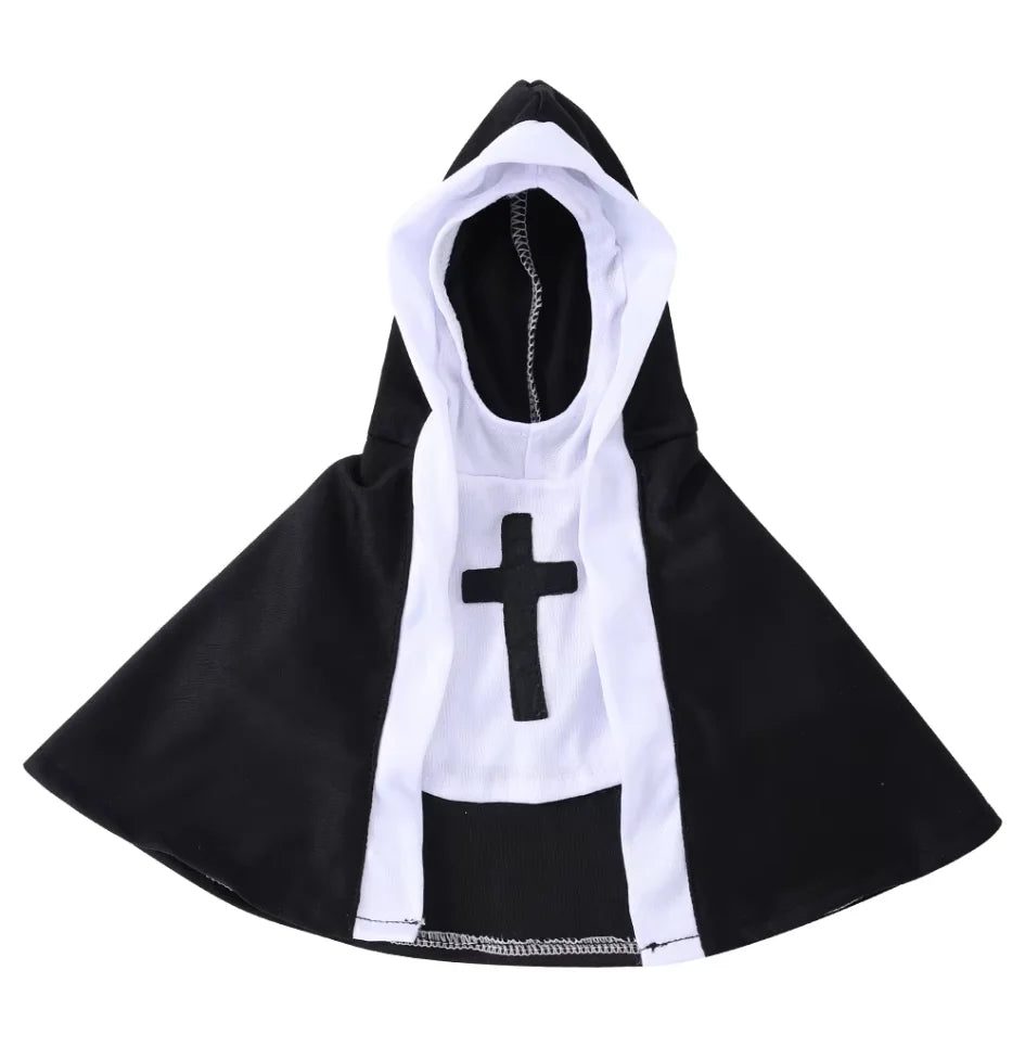 Funny Nun Pet Costume – Halloween Cat & Dog Cosplay Outfit
