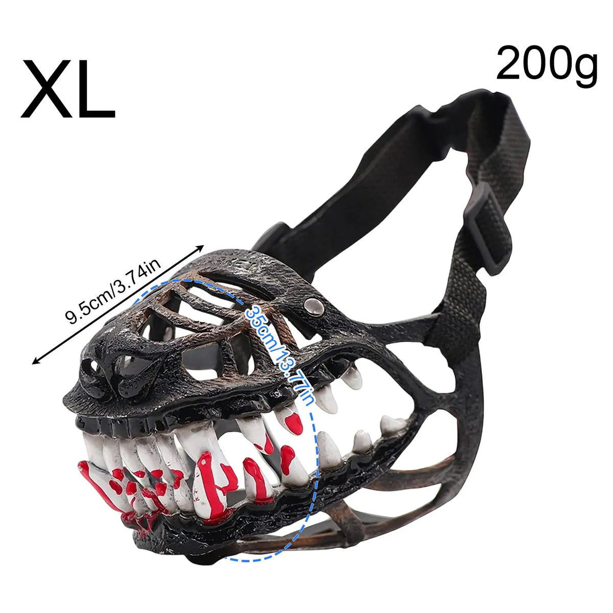 Scary Teeth Dog Muzzle – Halloween Horror Pet Costume