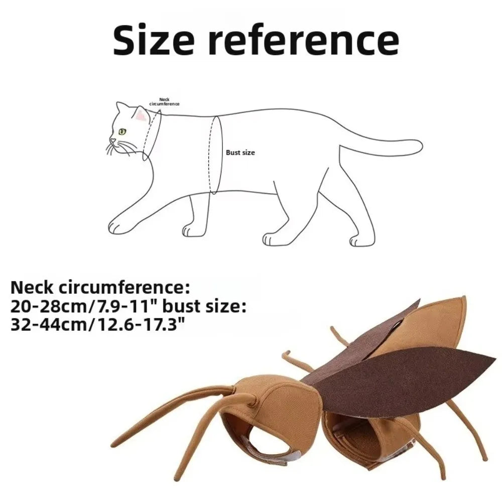 Realistic Cockroach Pet Costume – Funny Cat & Dog Cosplay Outfit