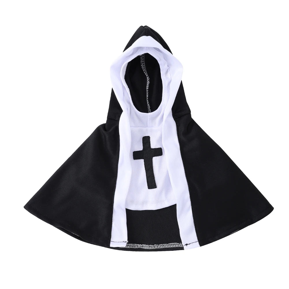 Funny Nun Pet Costume – Halloween Cat & Dog Cosplay Outfit