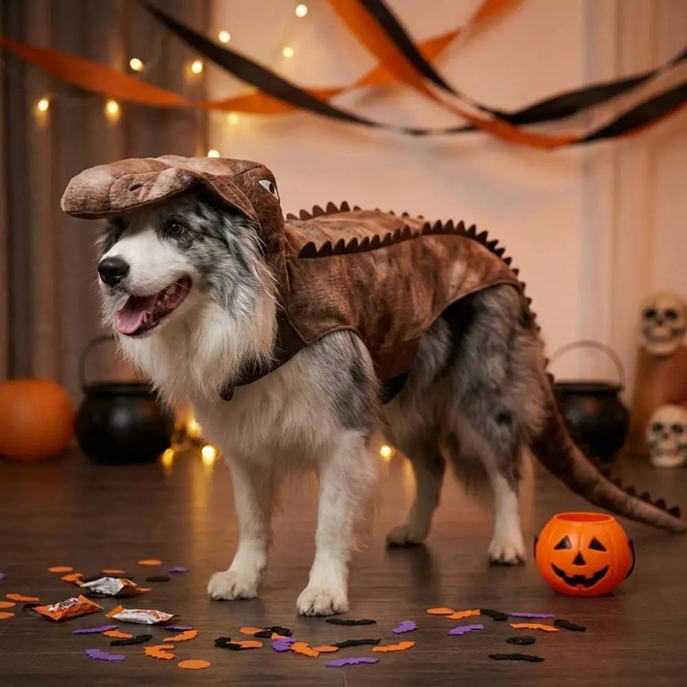 Realistic Crocodile Pet Costume – Halloween Dog & Cat Outfit