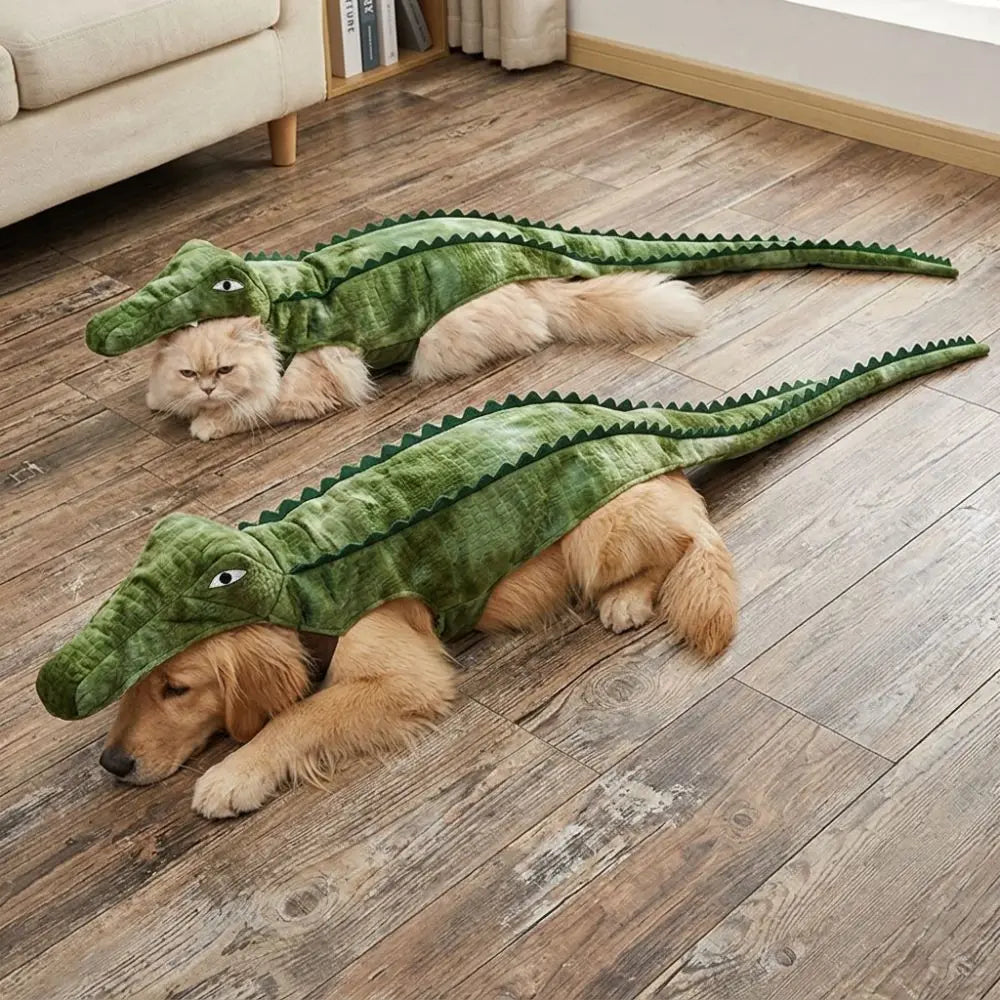 Realistic Crocodile Pet Costume – Halloween Dog & Cat Outfit