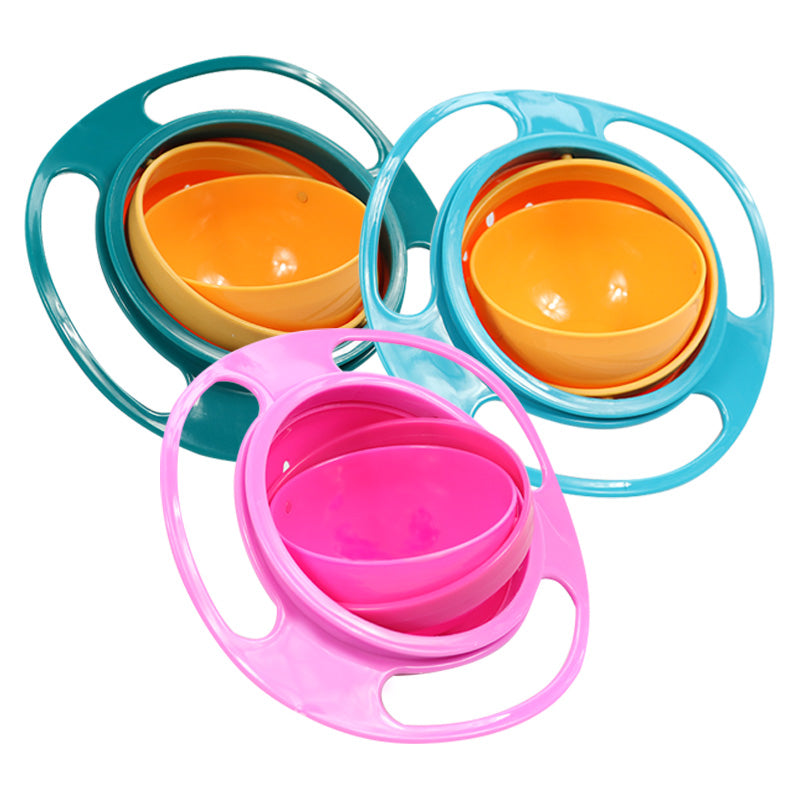 360° Gyro Bowl – Spill-Proof Toddler Snack &amp; Feeding Bowl