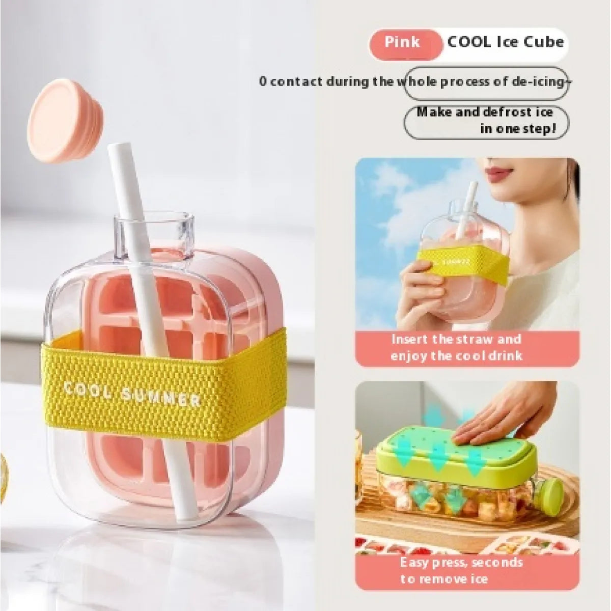 Instant Cooling Ice Cup – Portable Ice Maker Drink Bottle