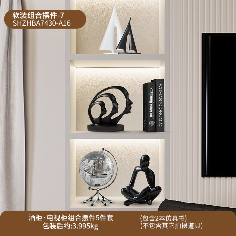 Modern Luxury Wine Cabinet and Shoe Storage Decor