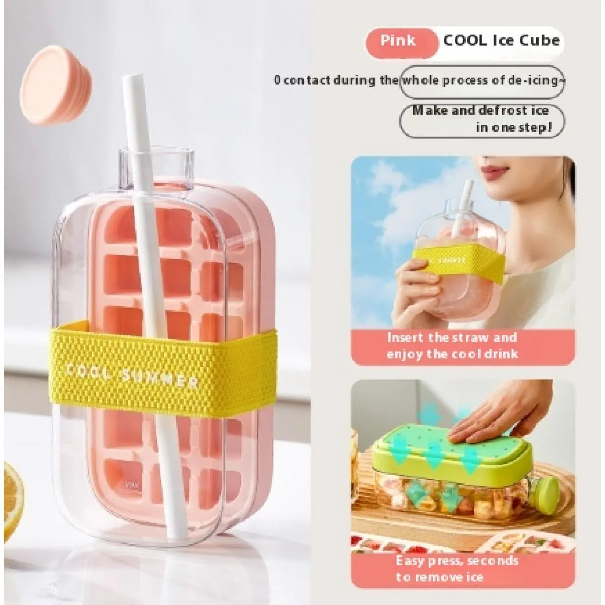 Instant Cooling Ice Cup – Portable Ice Maker Drink Bottle