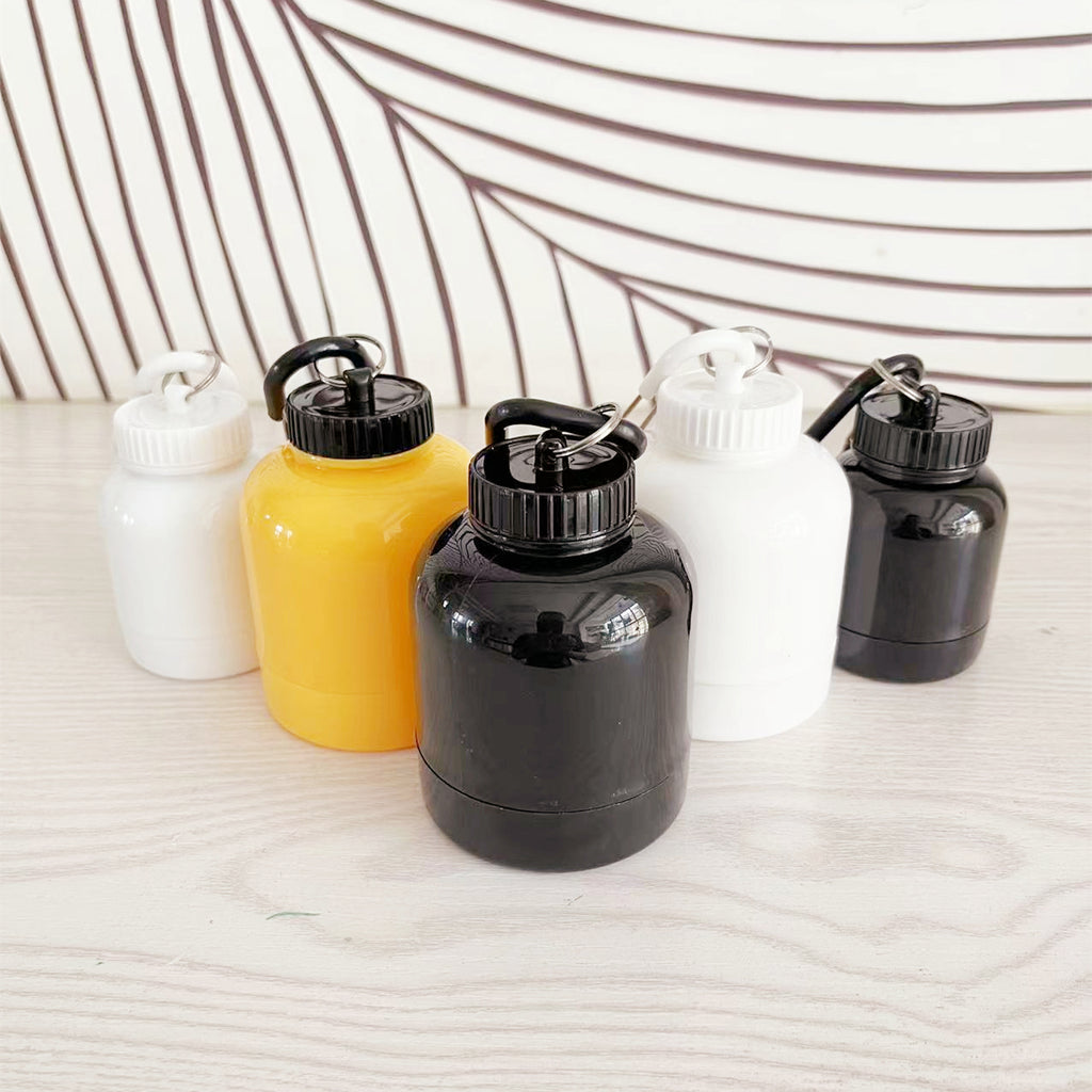 Portable Protein Powder Funnel Bottle – 100ml Keychain Supplement Container