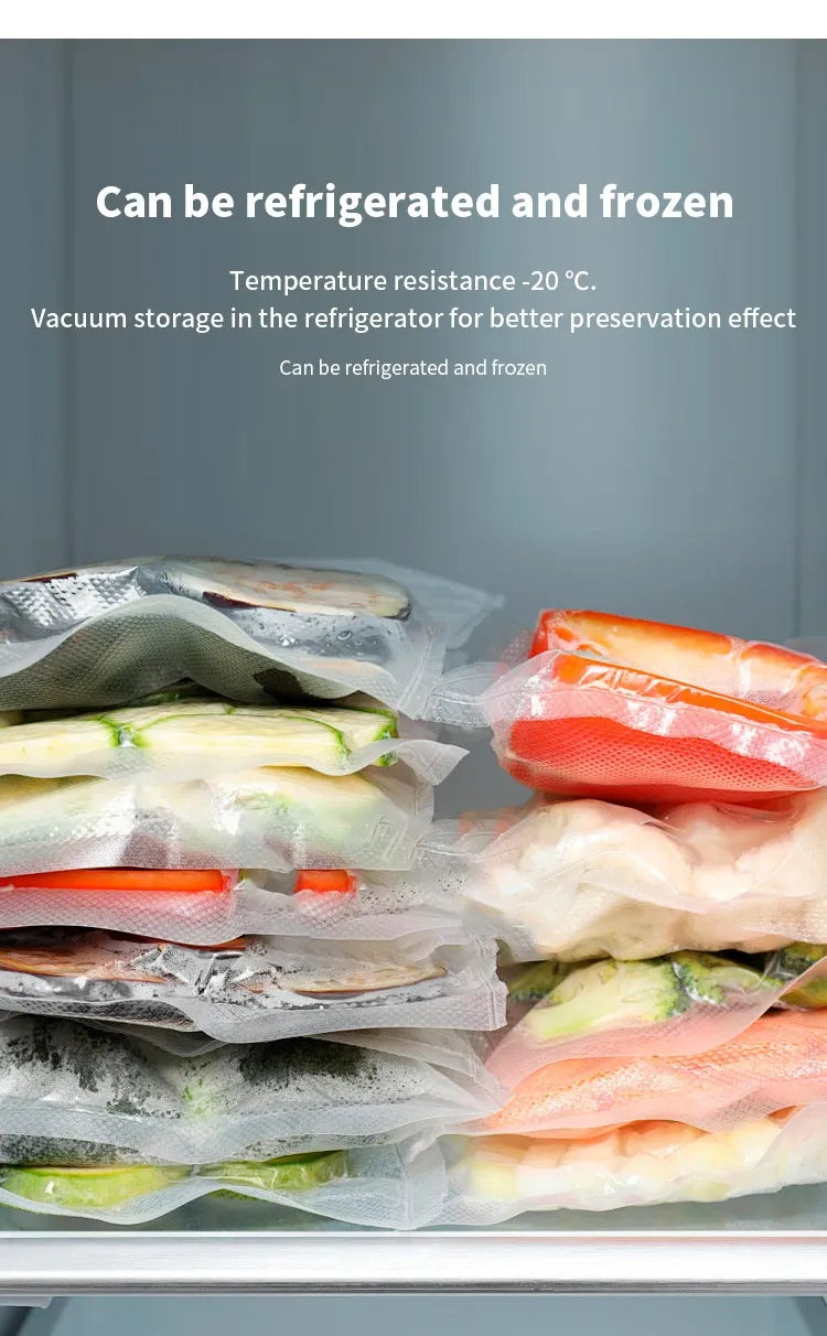 Reusable Vacuum Food Storage Bags – Airtight Zipper Bags with Optional Pump