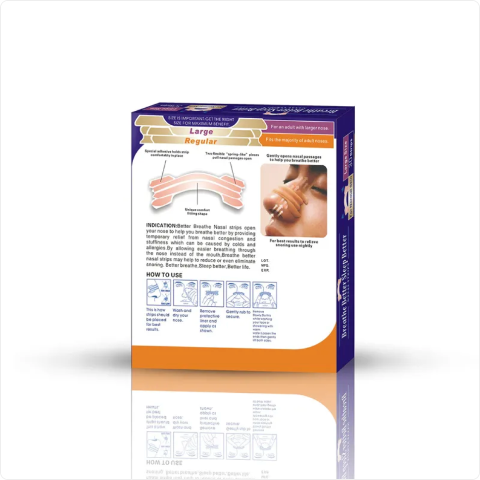 Nasal Breathing Strips – 30-Pack Comfortable Nose Strips