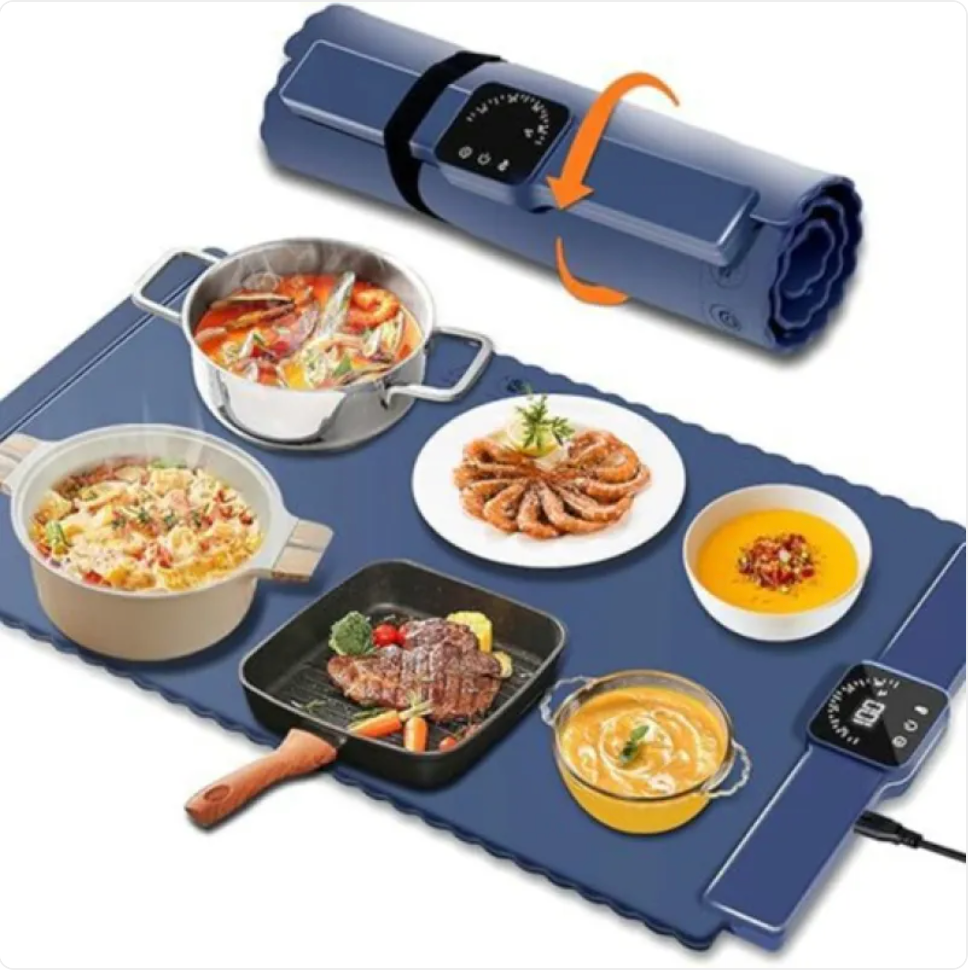 Foldable Food Warming Tray – Electric Heated Dining Board