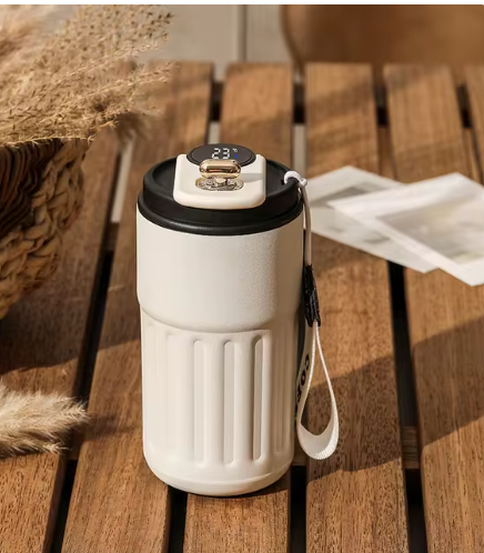 Smart Temperature Display Thermos Bottle – 450ml Stainless Steel Vacuum Cup